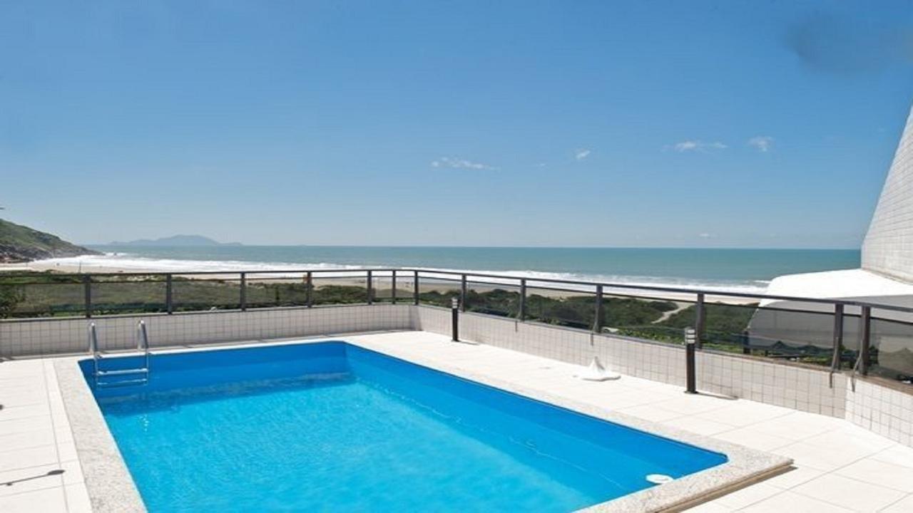 Linda Cobertura Frente Mar Com Piscina Privativa E Pe Na Areia! Leilighet Florianópolis Eksteriør bilde
